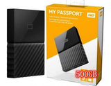 Tax-free My Passport WD 500G 1TB 2TB My Passport Portable Hard Drive USB 3.0 Model WDBYNN0010BBK