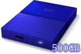 Tax-free My Passport WD 500G 1TB 2TB My Passport Portable Hard Drive USB 3.0 Model WDBYNN0010BBK