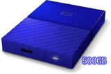 Tax-free My Passport WD 500G 1TB 2TB My Passport Portable Hard Drive USB 3.0 Model WDBYNN0010BBK