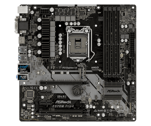 ASRock Z370M Pro4 LGA 1151 Z370 HDMI USB 3.1 2 Ultra M.2 DDR4 M-ATX Motherboard