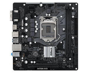 ASRock H470M-HVS DDR4 motherboard 10th Gen Socket 1200 4 usb 3.2 Gen1 hdmi M-ATX 19*19cm