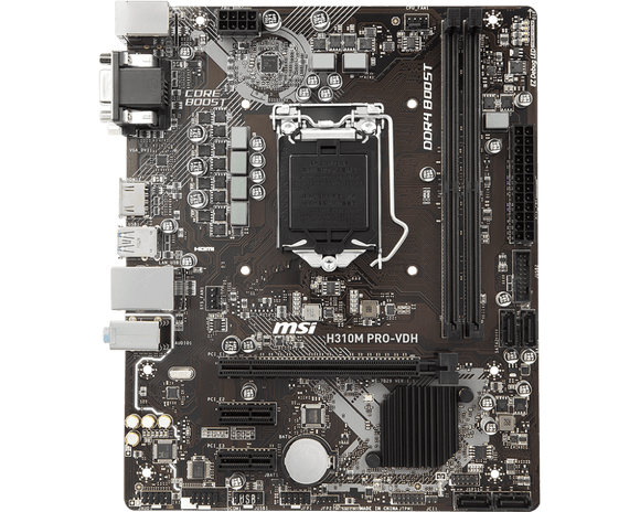 MSI H310M PRO-VDH H310 motherboard LGA 1151 micro ATX HDMI dvi vga ddr4 usb3.0