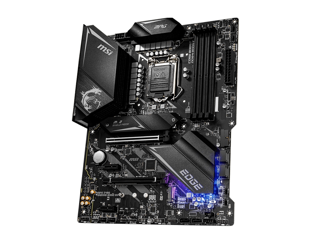 Tax-free MSI MPG Z490 GAMING EDGE WIFI motherboard ATX LGA1200