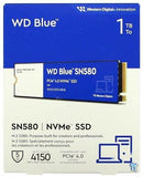 Tax-free Brand new box WD Blue SN580 NVMe SSD - 500GB/1TB/2TB Gen4 PCIe M.2 2280