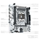 X99 Intel Motherboard LGA 2011-3 X99 White Board DDR4 SATA II M.2 PCI-e 3.0 mATX