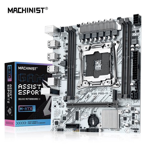 X99 Intel Motherboard LGA 2011-3 X99 White Board DDR4 SATA II M.2 PCI-e 3.0 mATX