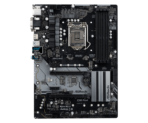 Tax-free ASRock Z390 Pro4 LGA 1151 Z390 HDMI USB 3.1 2 Ultra M.2 DDR4 ATX Motherboard