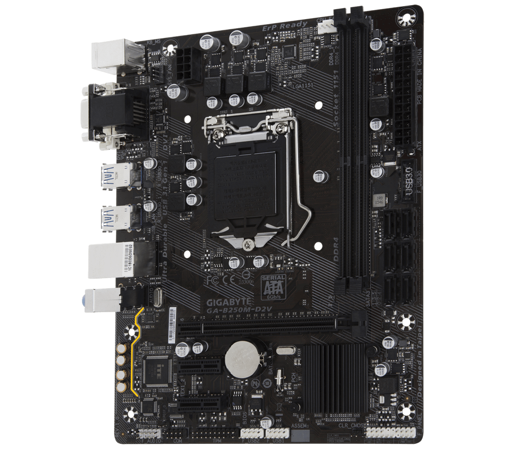 Gigabyte Technology GA-B250M-D2V Motherboard 1151 ddr4 M-ATX B250 usb3.0