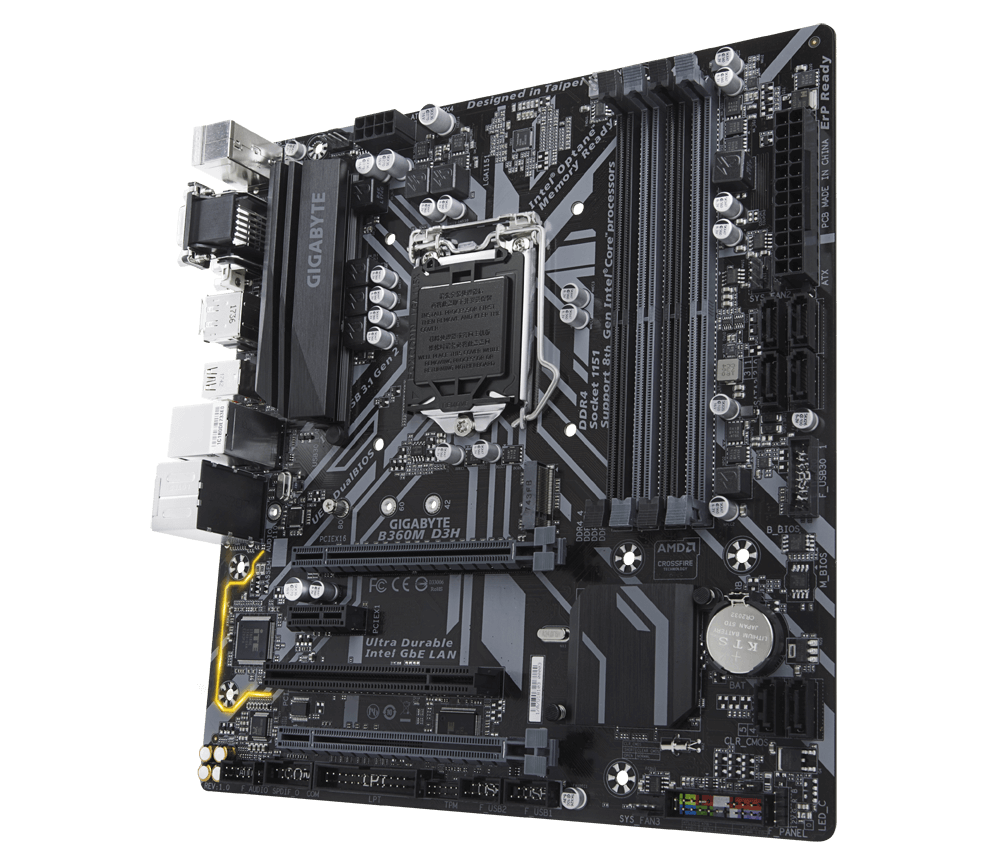 Gigabyte GA-B360M-D3H Motherboard 1151 Supports 9th Gen USB 3.1 DDR4 P –  SPCP Computer accessories supplier