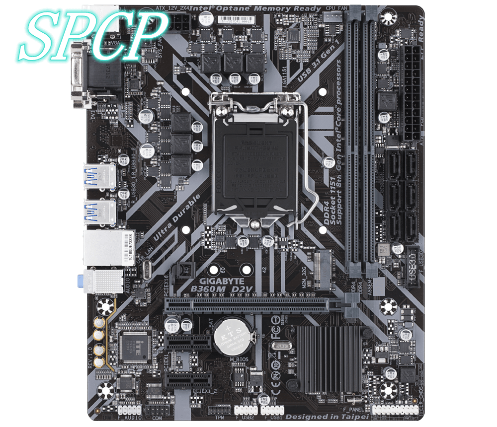 Tax-free Gigabyte GA-B360M-D2V/Power Motherboard 1151 Supports 9th
