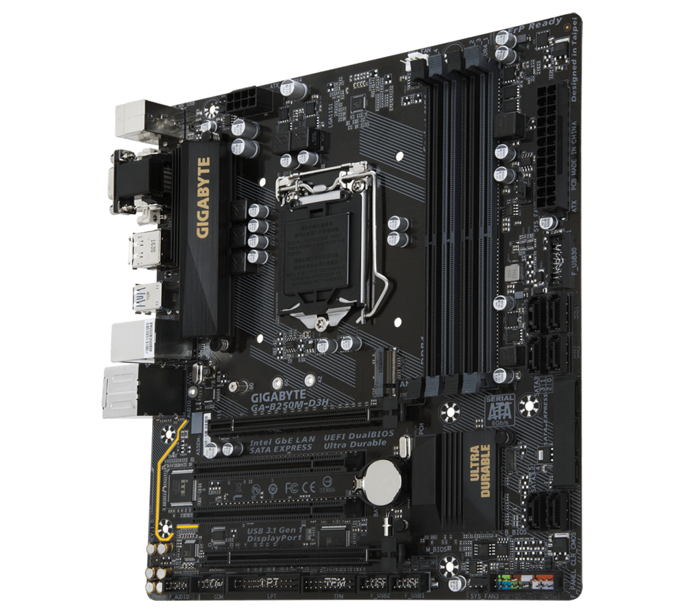 Gigabyte Technology GA-B250M-D3H Motherboard 1151 ddr4 M-ATX B85 usb3 –  SPCP Computer accessories supplier