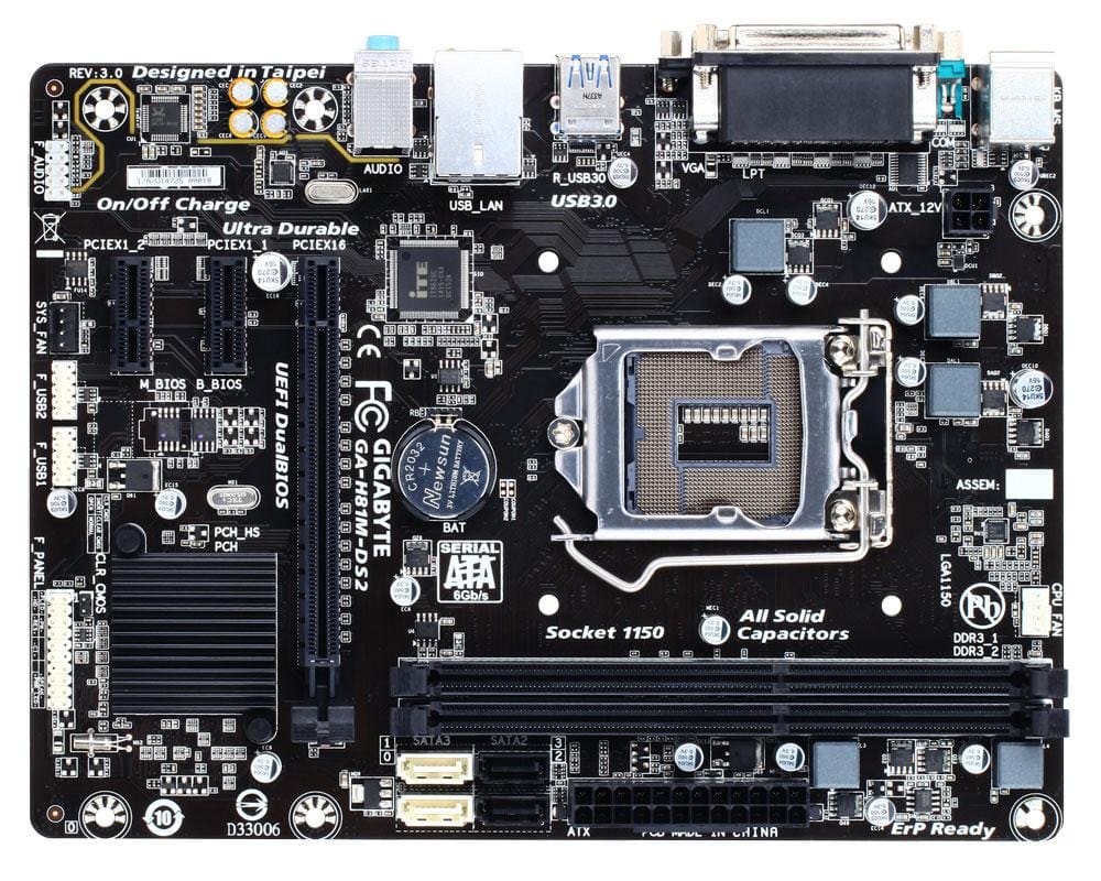 Motherboard Ga H81 Ms Mainboard Gigabyte H81 1150  GigabyteGA-H81M-DS2computer