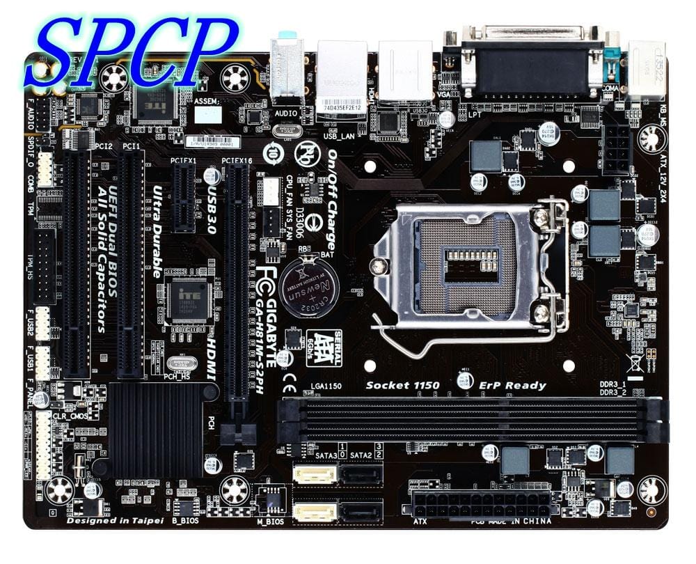 Gigabyte GA-H81M-S2PH Motherboard 1150 DDR3 M-ATX H81 HDMI
