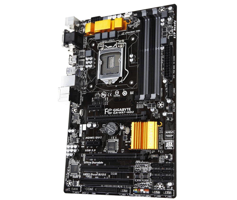 ATXマザーボード GIGABYTE GA-H97-HD3 cpuセット かる 
