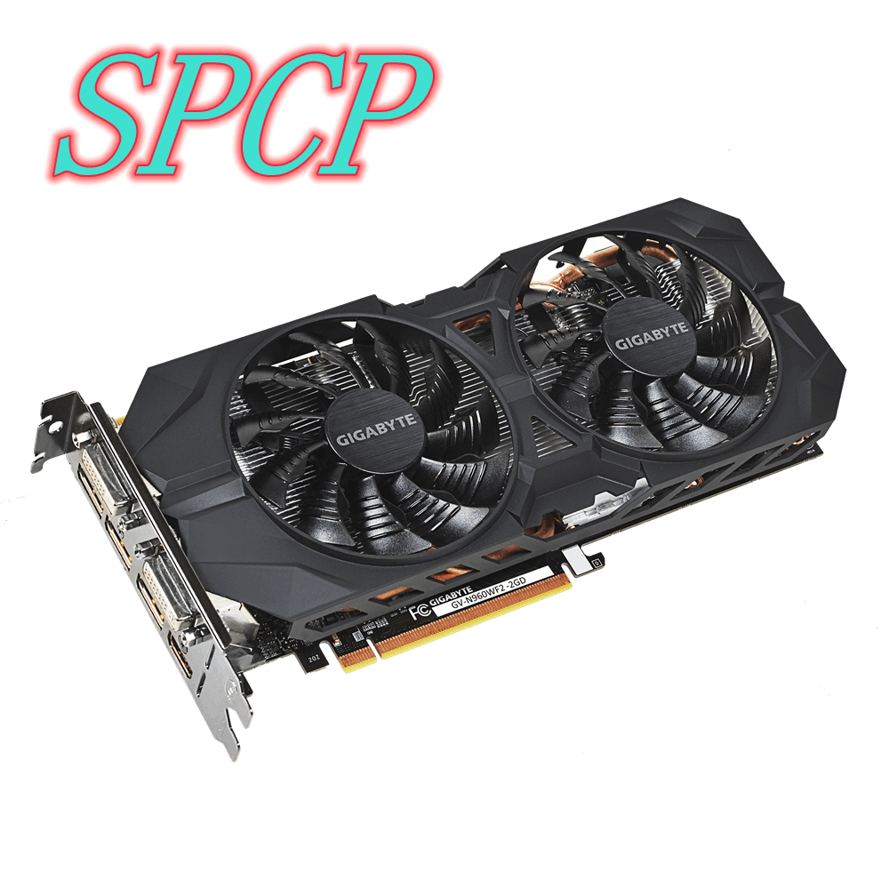 GIGABYTE NVIDIA GEFORCE GTX960 2G GV-N960WF2-2GD DDR5 PCI-E HDMI DVI  Graphics card