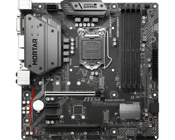 B360 MSI Motherboard B360M-MORTAR  LGA 1151 Intel ddr4 Usb3.0 dvi hdmi MATX Motherboard