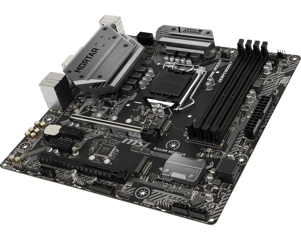 B360 MSI Motherboard B360M-MORTAR LGA 1151 Intel ddr4 Usb3.0 dvi hdmi –  SPCP Computer accessories supplier