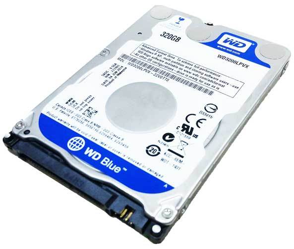 WD Blue 320GB 2.5インチ 7mm 5400 RPM 8MB SATA3 ノート