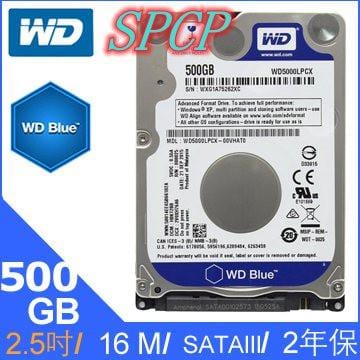 NEW WD Blue 500GB 7mm 5400 RPM 8MB SATA3 Laptop HDD Hard